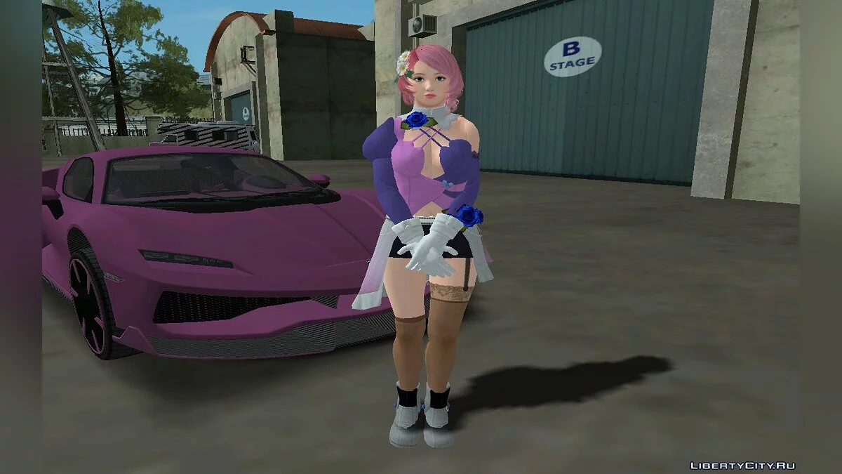 Алиса Босконович из Tekken 7 в обычном наряде / GTA San Andreas