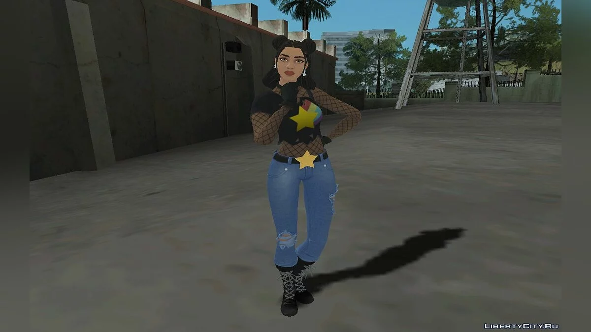 Celeste из Fortnite / GTA San Andreas
