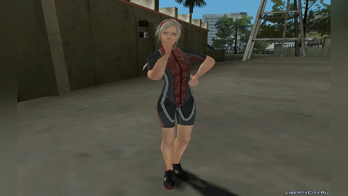 Лидия Собески из Tekken 7 в спортивном гидрокостюме  / GTA San Andreas