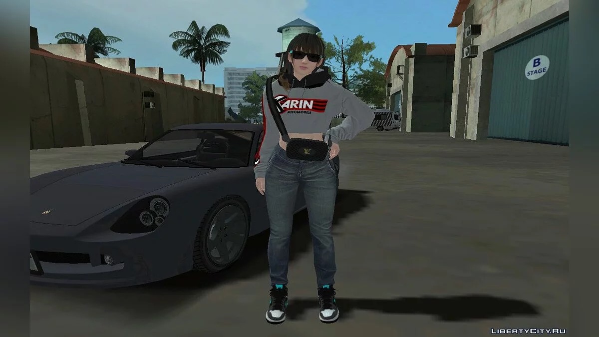 Нанами из DOAXVV в наряде из "DLC Los Santos Tuners" v1 / GTA San Andreas