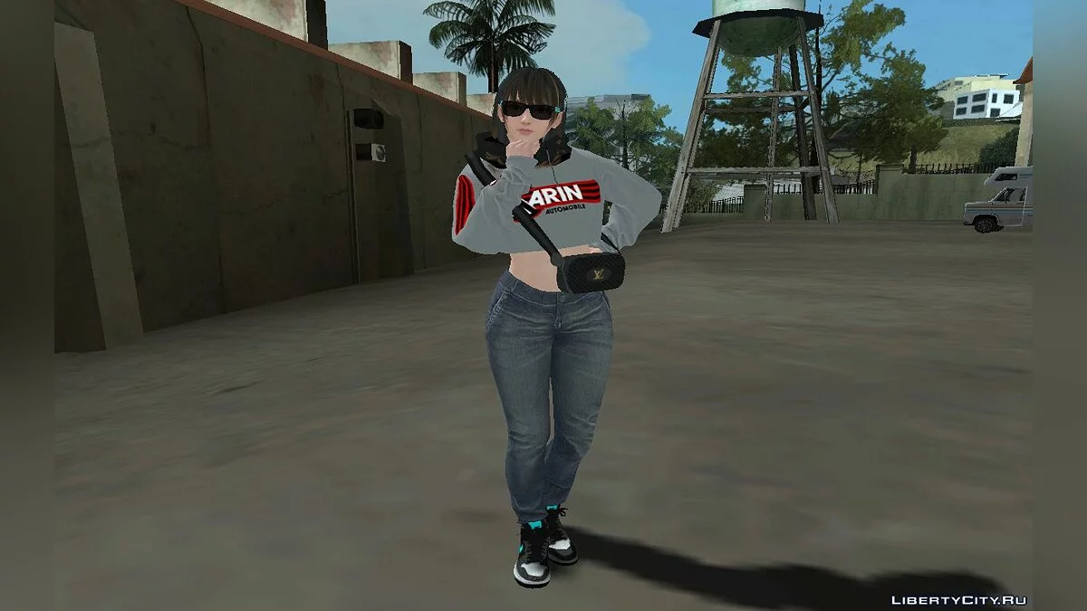 Нанами из DOAXVV в наряде из "DLC Los Santos Tuners" v1 / GTA San Andreas