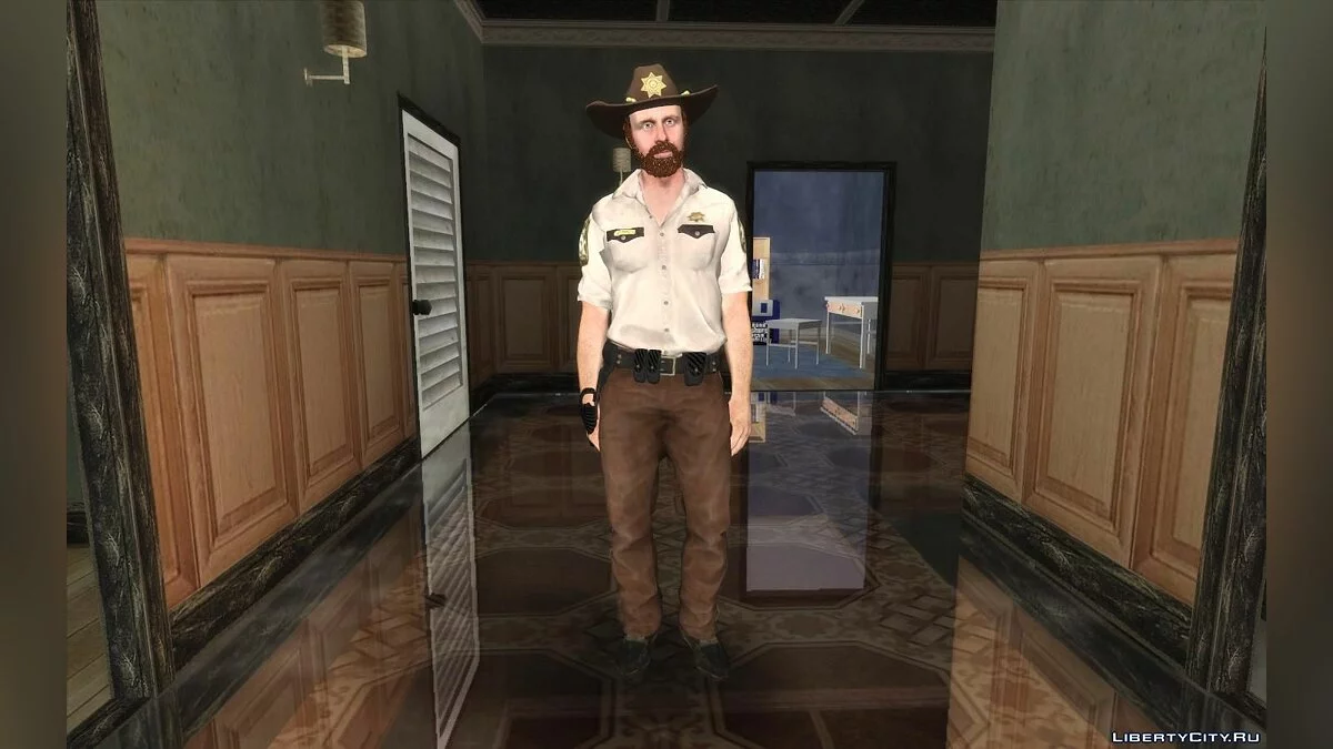 Шериф Рик Граймс из Ходячих мертвецов / GTA San Andreas