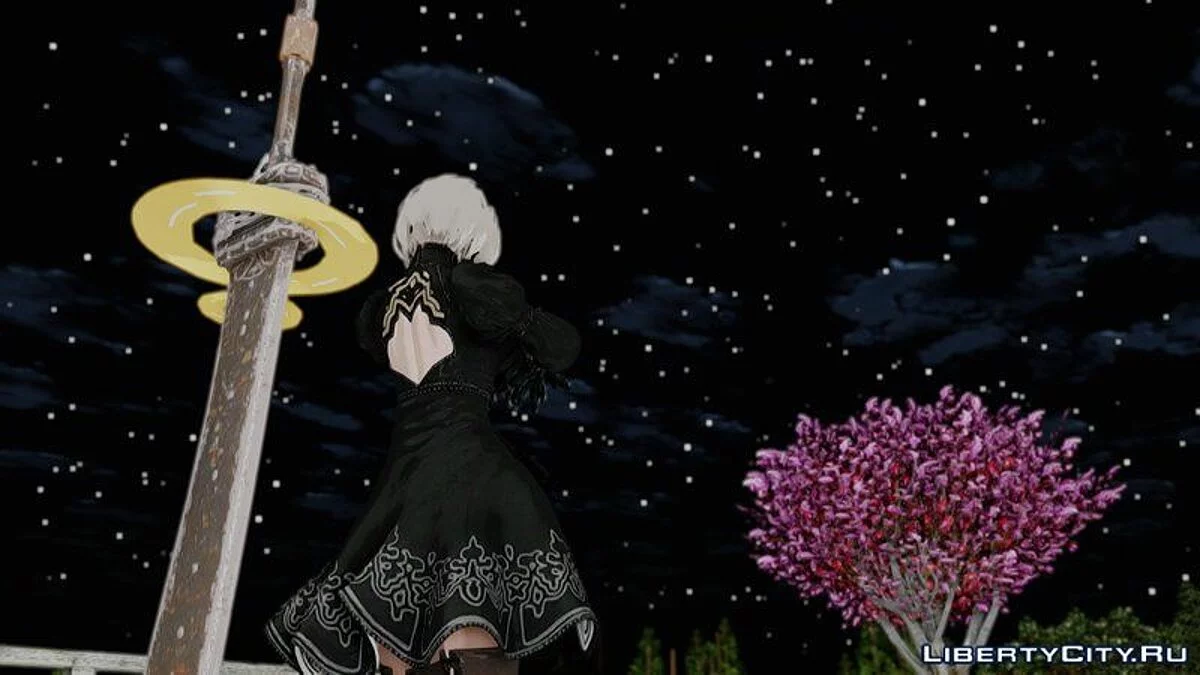 2B из NieR: Automata / GTA San Andreas