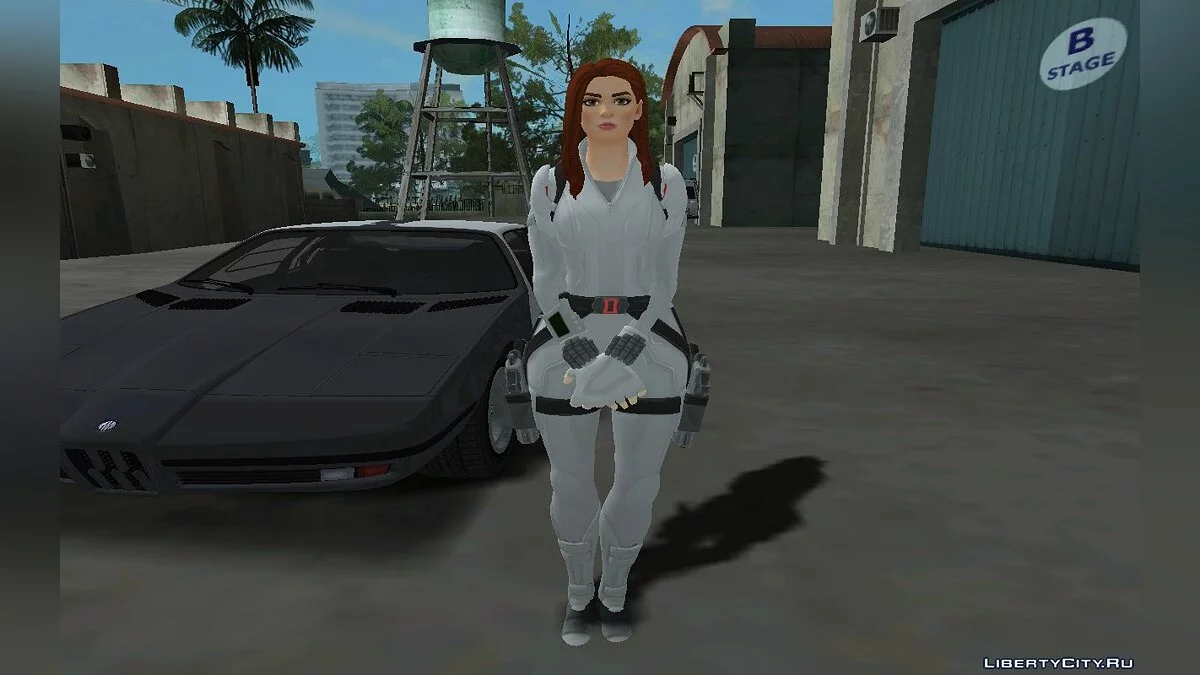 Black Widow White Suit из Fortnite / GTA San Andreas