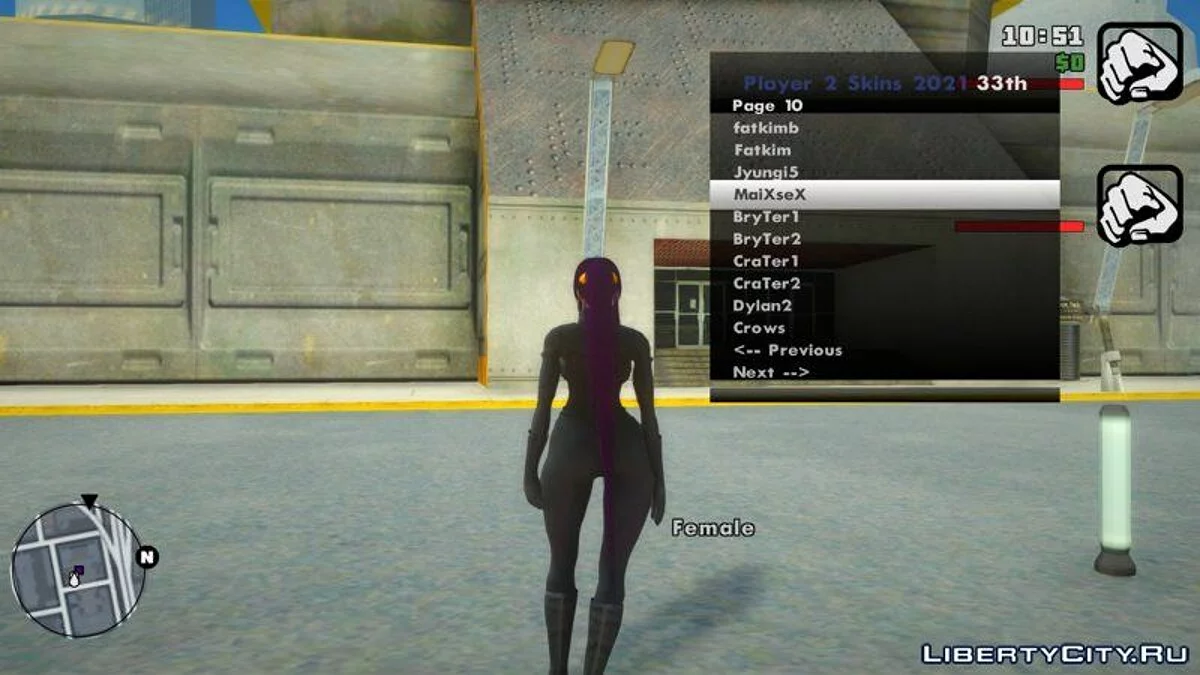 Mai Supersexy Blacksuit / GTA San Andreas