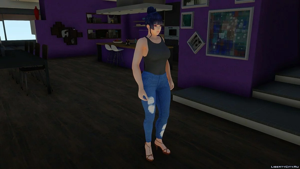 Ниотенгу в повседневной одежде v8 / GTA San Andreas