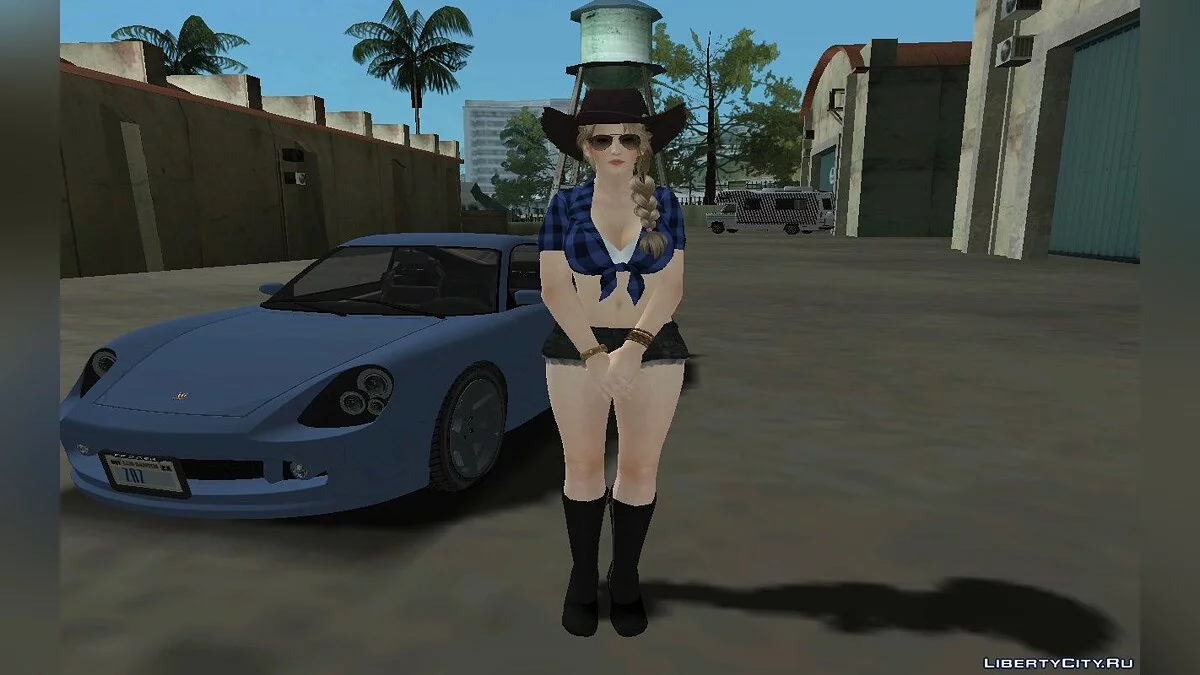 Сара Брайан в наряде пастушки / GTA San Andreas