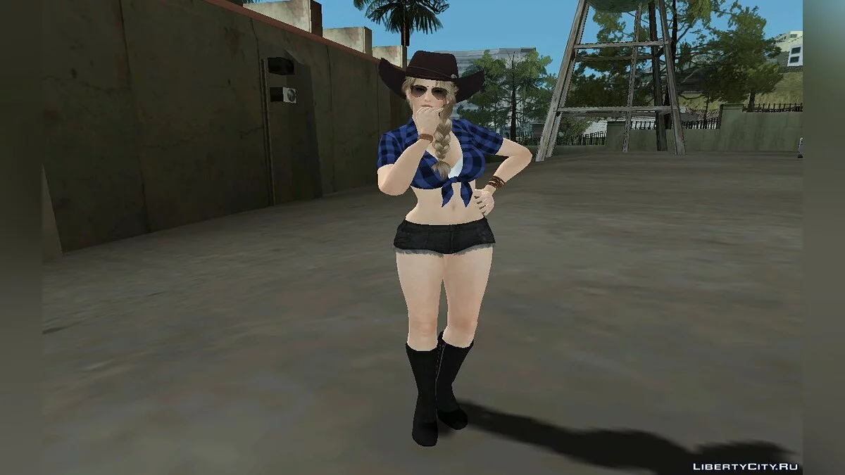 Сара Брайан в наряде пастушки / GTA San Andreas