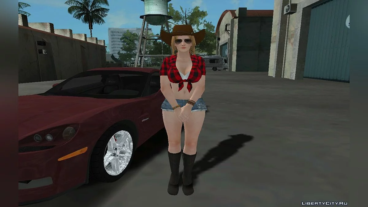 Тина Армстронг в наряде пастушки / GTA San Andreas