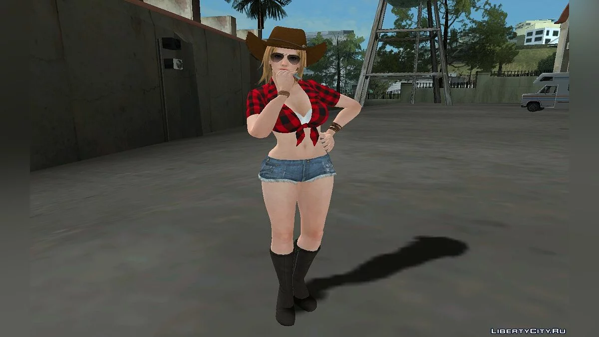 Тина Армстронг в наряде пастушки / GTA San Andreas