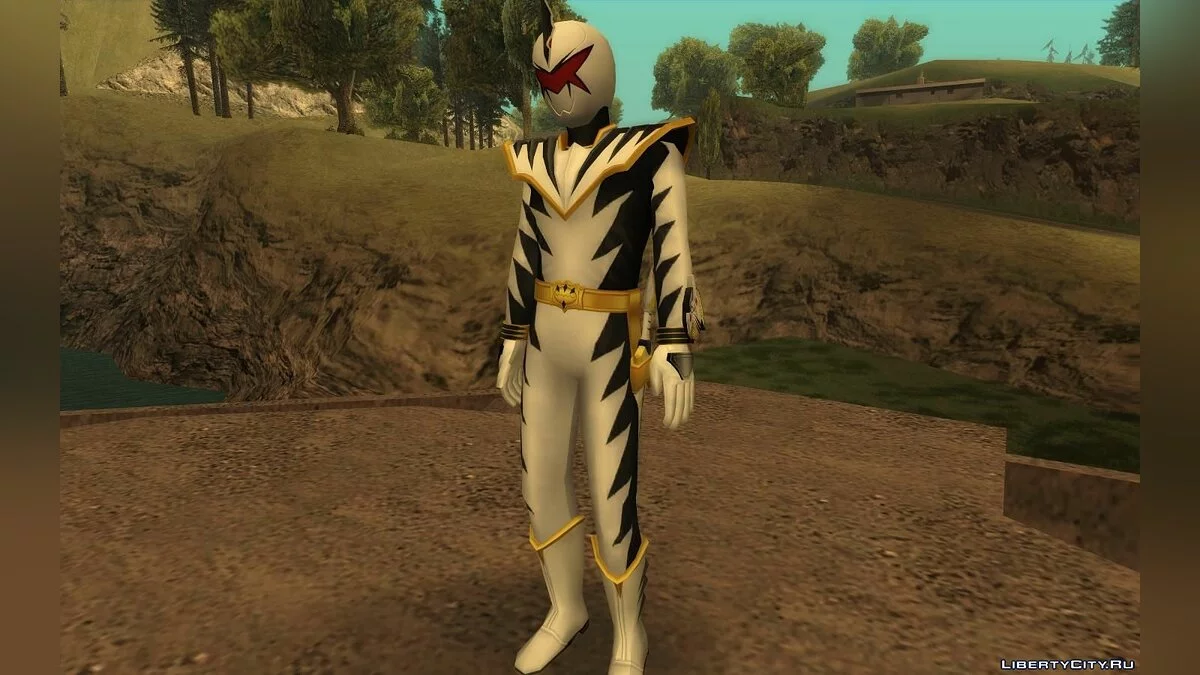 Белый Рейнджер из Power Rangers Dino Thunder / GTA San Andreas