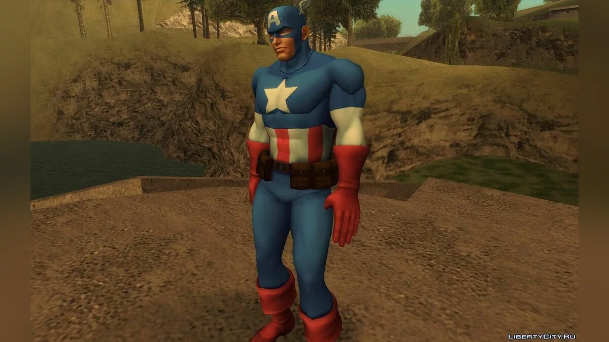 Капитан Америка (Marvel vs Capcom 3) / GTA San Andreas