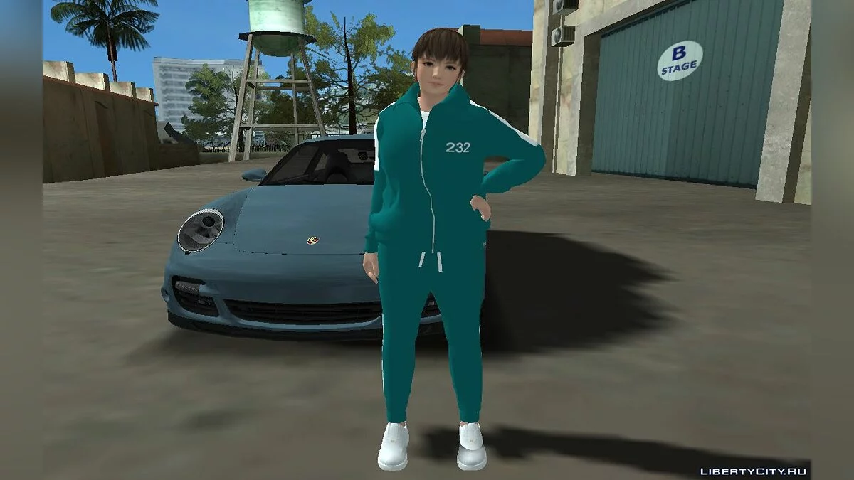 Хитоми в костюме №232 из сериала "Игра в кальмара" / GTA San Andreas