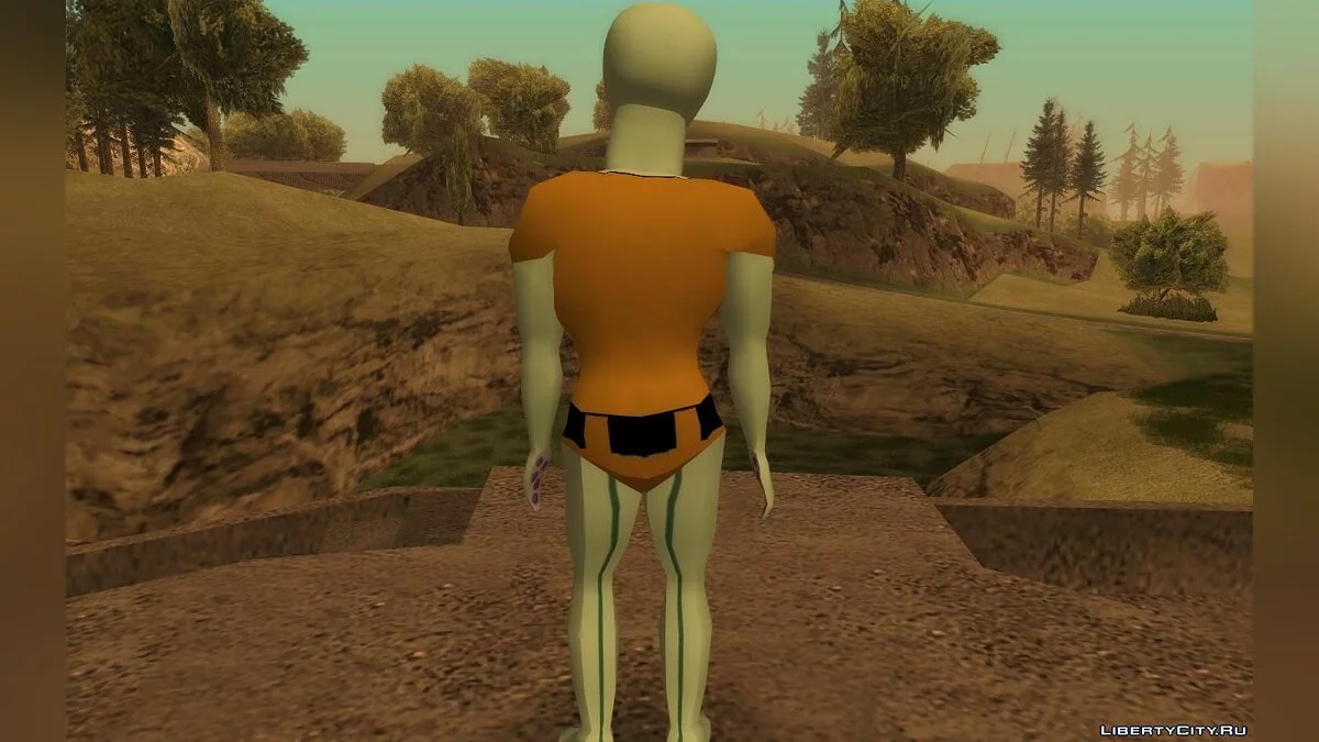 Красавчик Сквидвард из SpongeBob Squarepants / GTA San Andreas