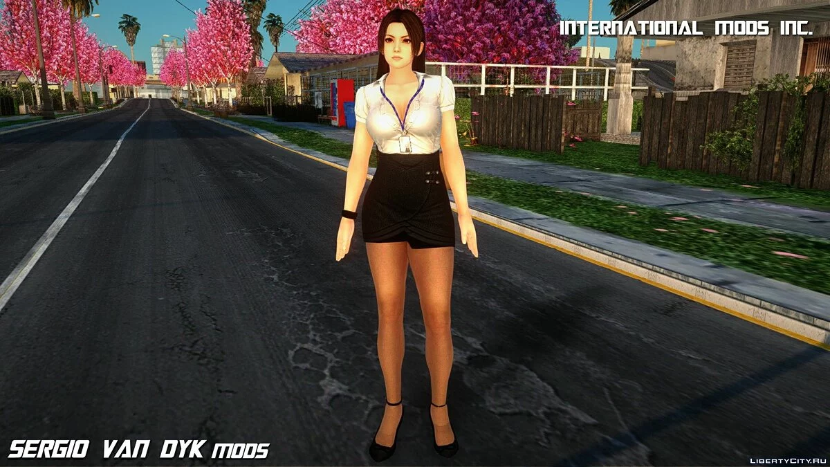 Мэй Ширануи в деловом костюме / GTA San Andreas