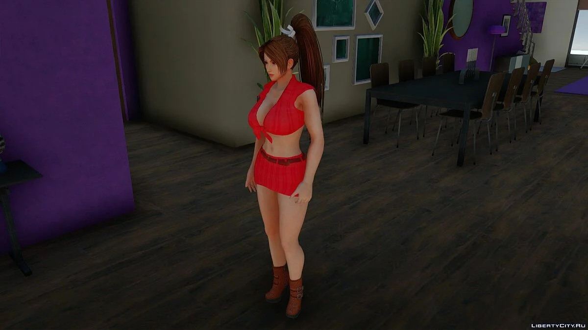 Мэй Ширануи в красной одежде / GTA San Andreas