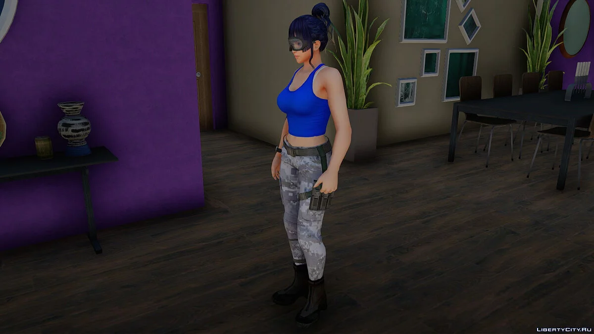 Ниотенгу в костюме морпеха / GTA San Andreas