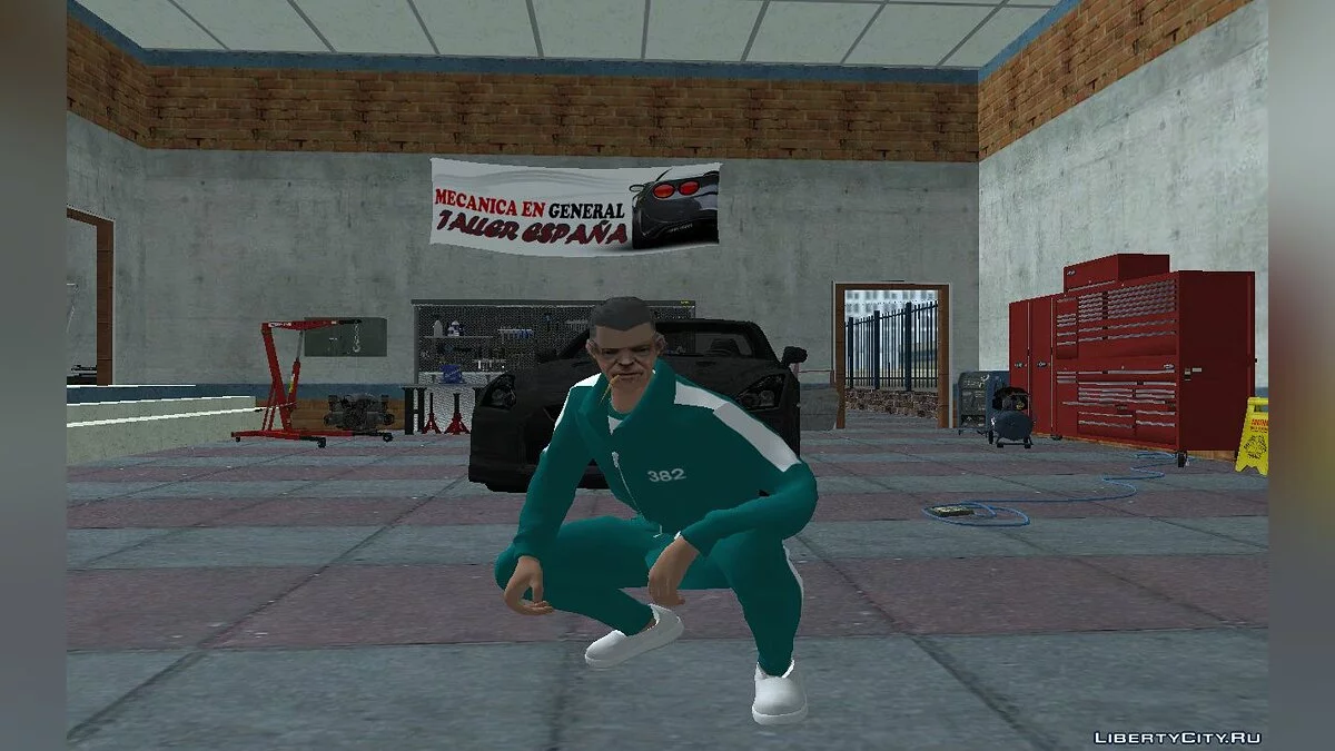 Новый Cwmofr в наряде №382 из сериала "Игра в кальмара" / GTA San Andreas