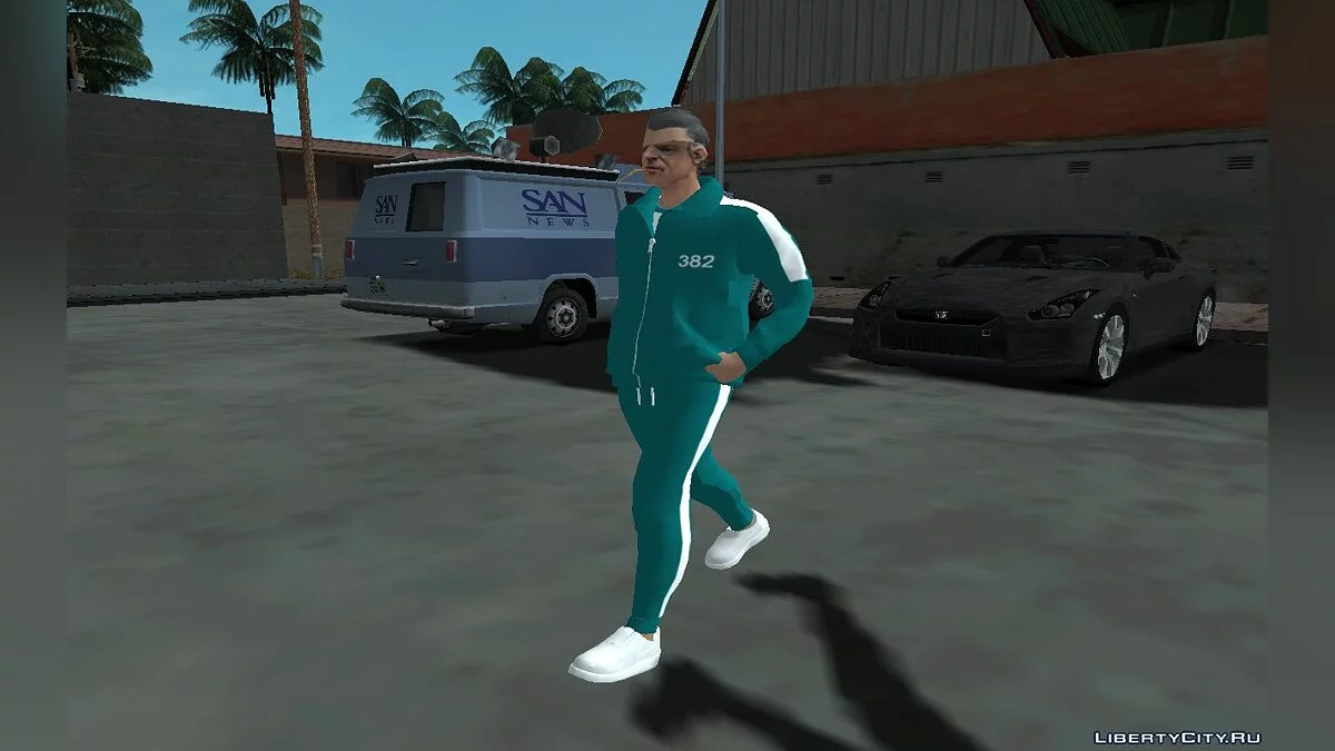 Новый Cwmofr в наряде №382 из сериала "Игра в кальмара" / GTA San Andreas