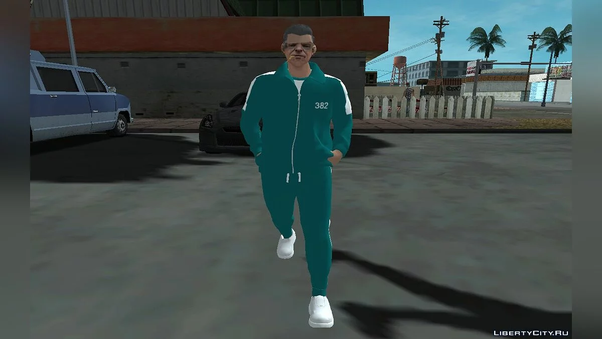 Новый Cwmofr в наряде №382 из сериала "Игра в кальмара" / GTA San Andreas