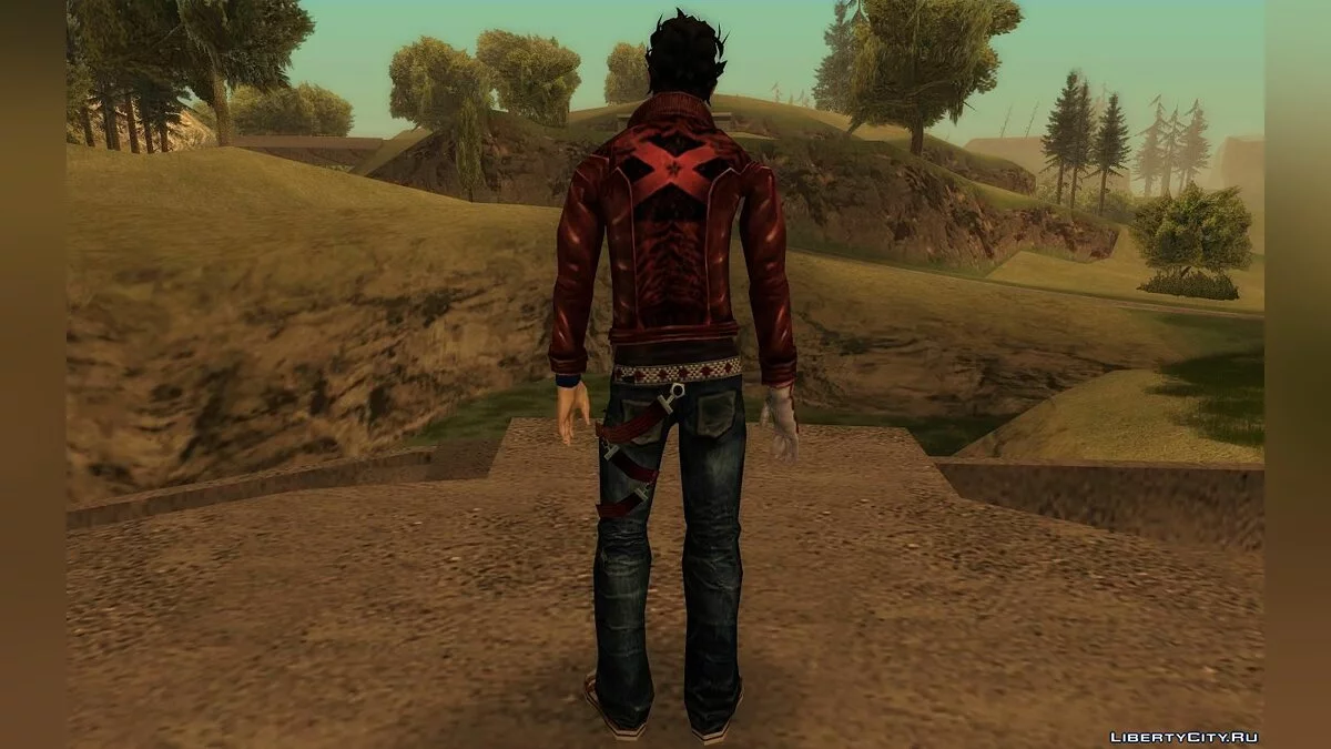 Трэвис Тачдаун из No More Heroes 2 / GTA San Andreas
