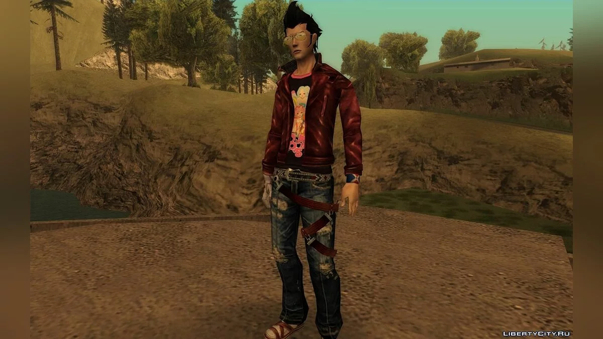 Трэвис Тачдаун из No More Heroes 2 / GTA San Andreas