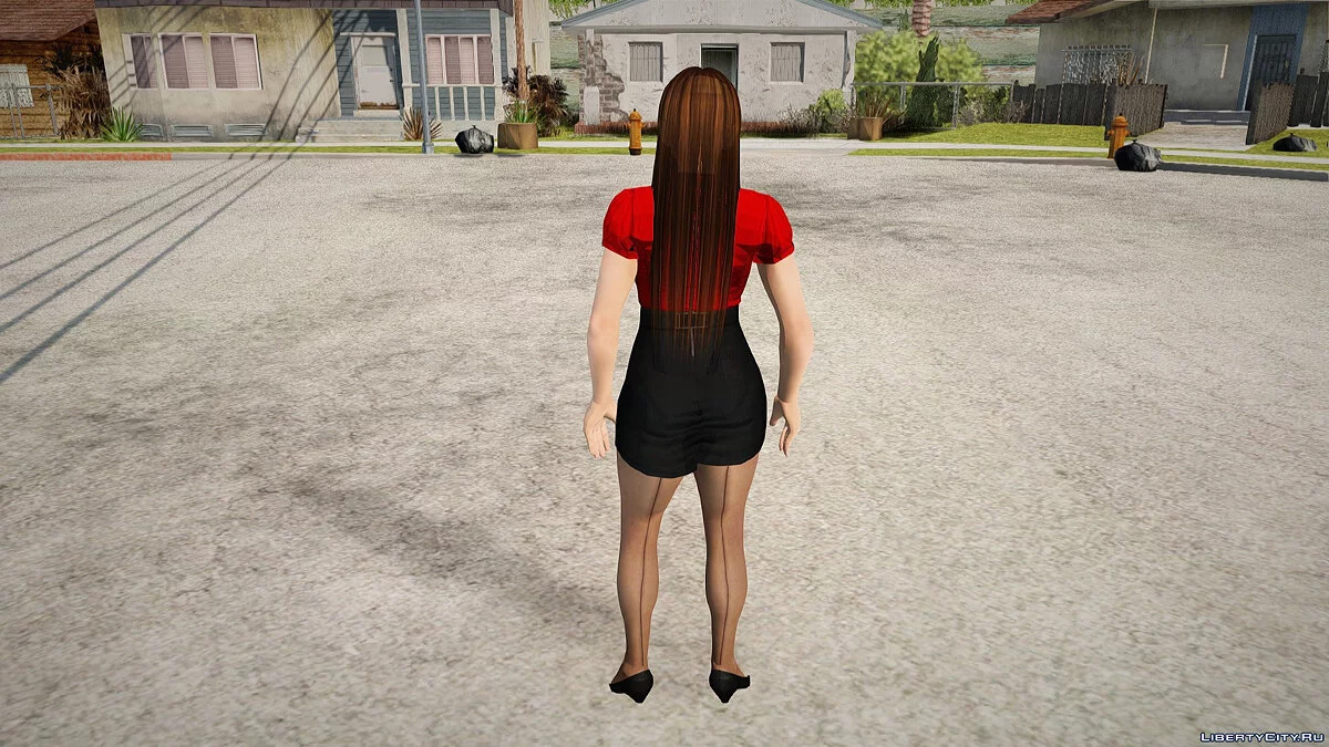 Мэй Ширануи в деловом костюме / GTA San Andreas