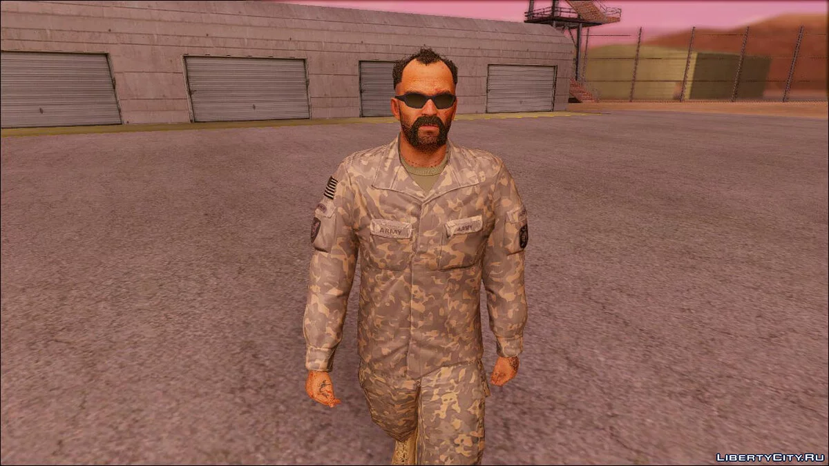 Тревор из GTA 5 в военной форме / GTA San Andreas