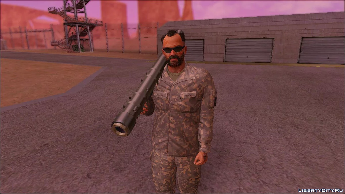 Тревор из GTA 5 в военной форме / GTA San Andreas