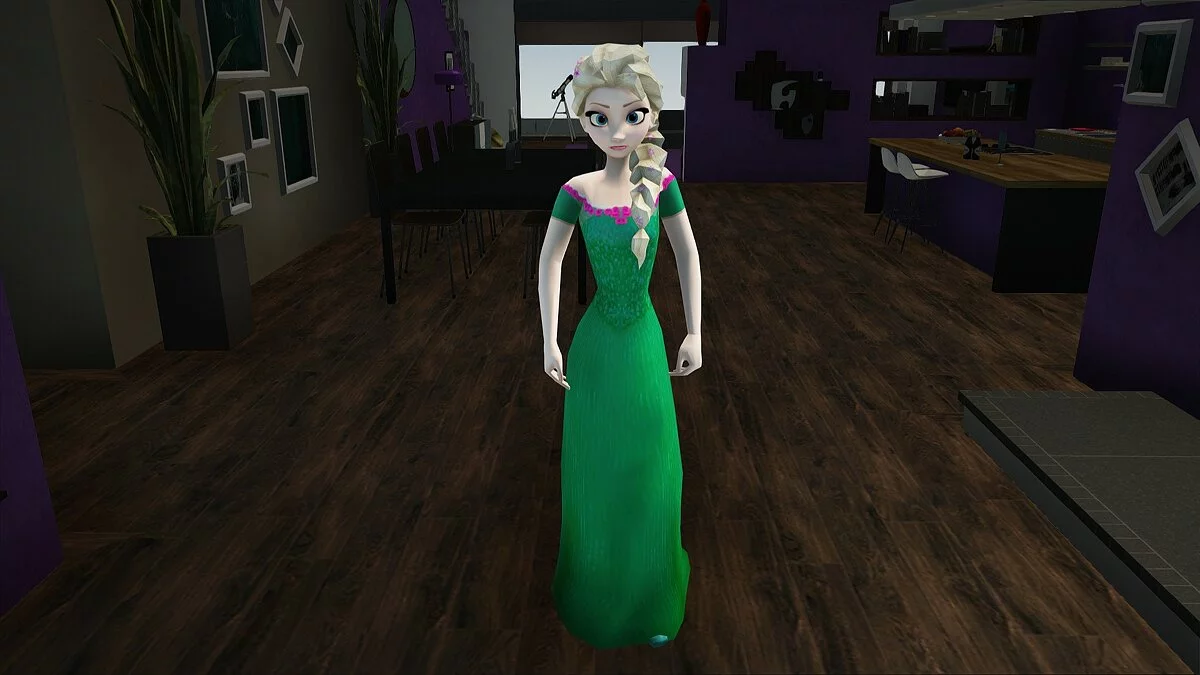 Эльза из Frozen Fever / GTA San Andreas