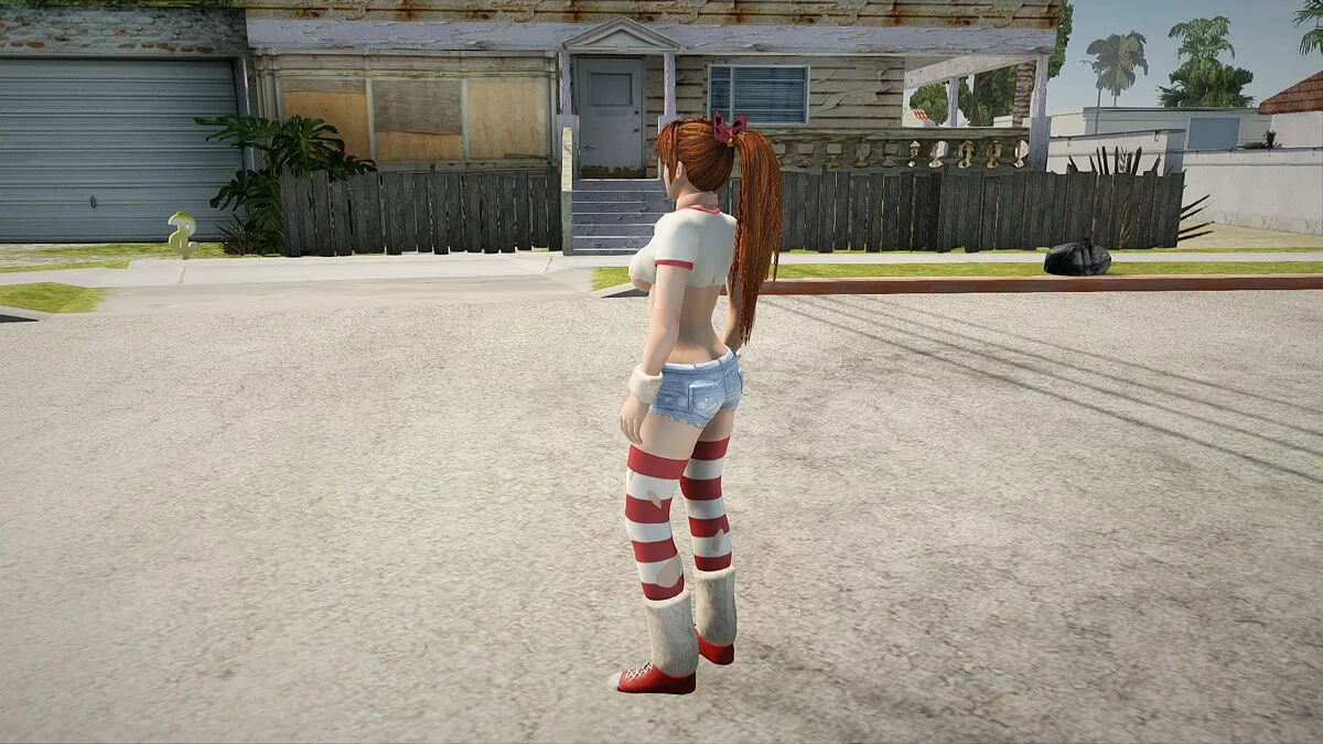 Касуми в костюме на Хэллоуин / GTA San Andreas