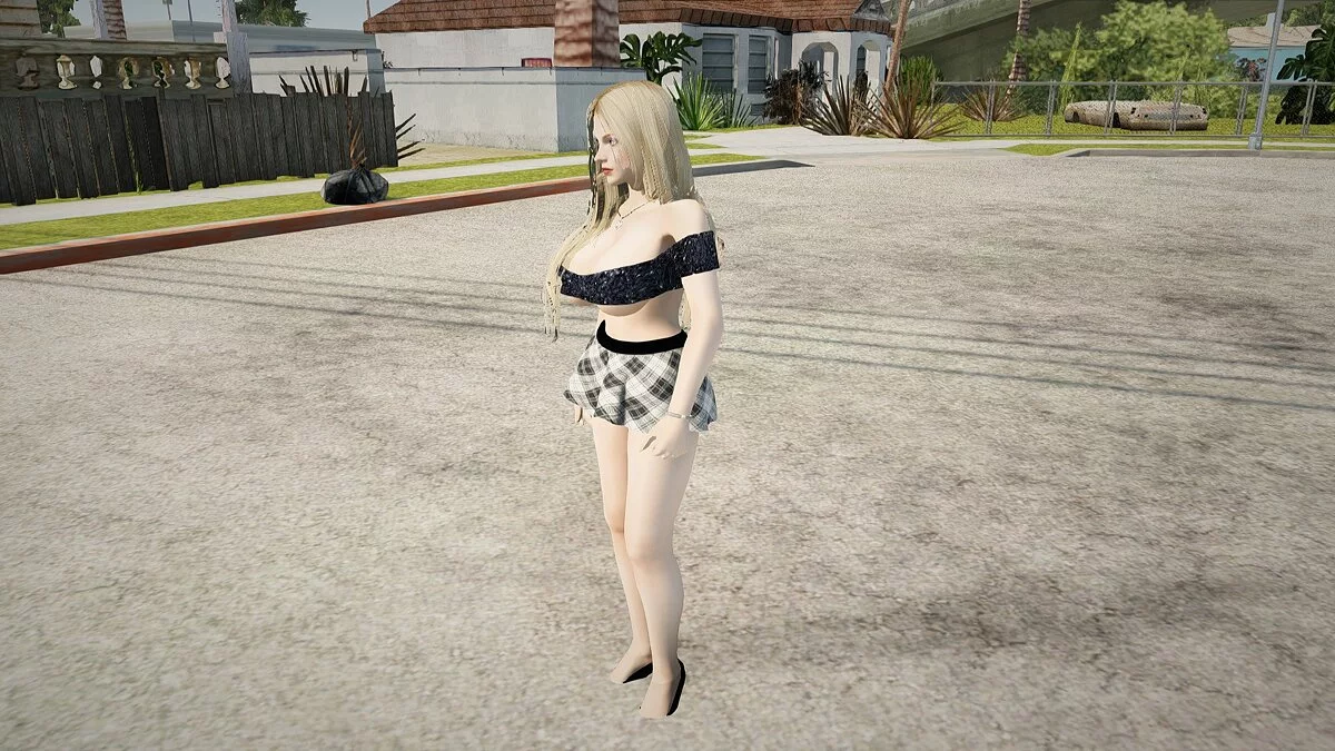Хелена Дуглас в мини-юбке / GTA San Andreas