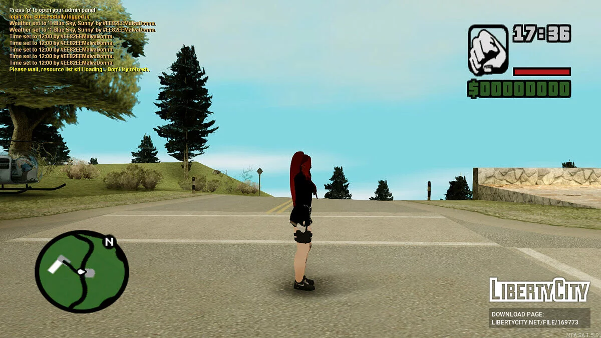 Скин опасной девчонки / GTA San Andreas