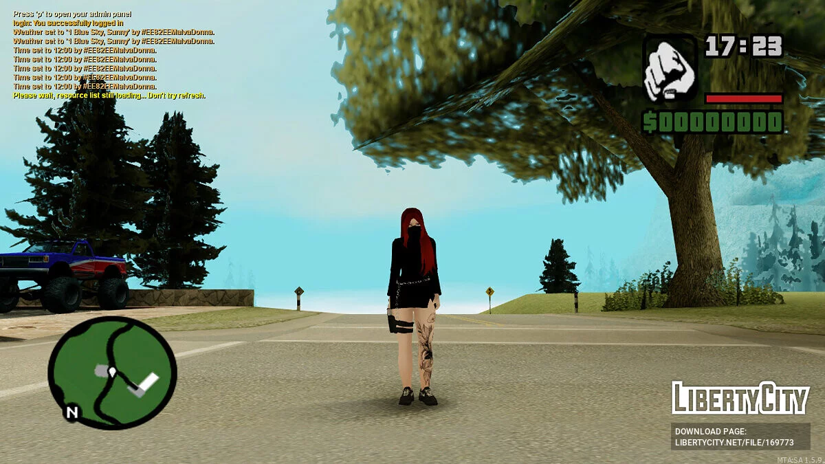 Скин опасной девчонки / GTA San Andreas