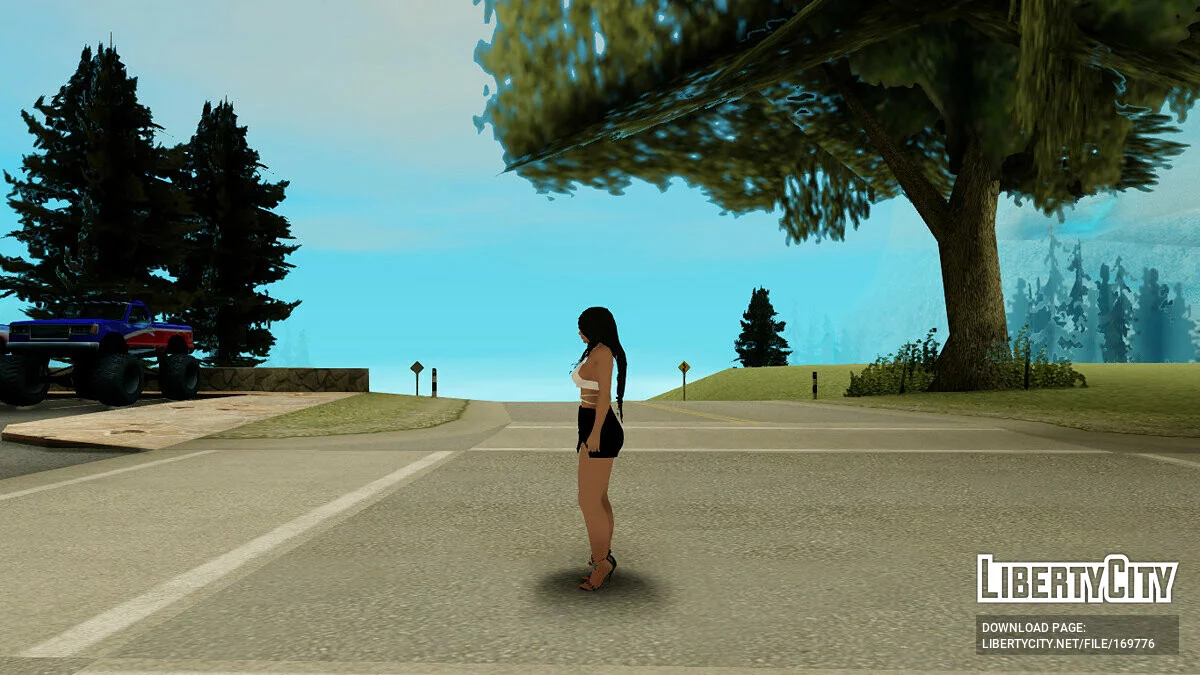 Девушка в одежде от Chanel / GTA San Andreas