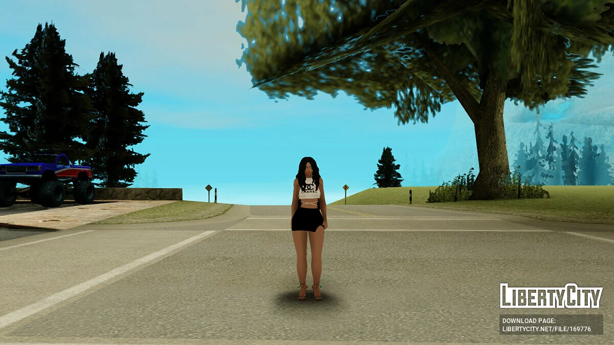 Девушка в одежде от Chanel / GTA San Andreas