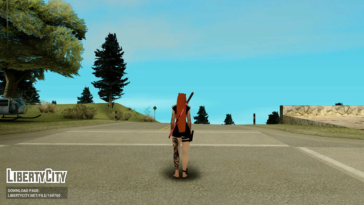 Женский скин с рогами / GTA San Andreas