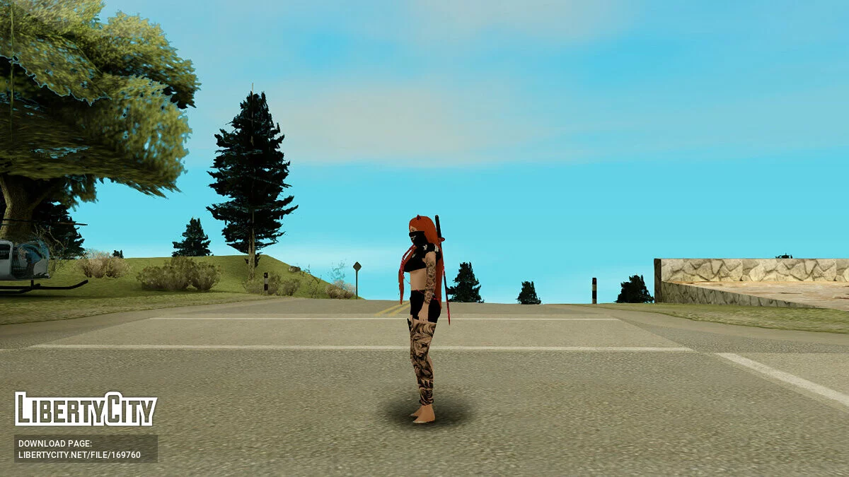 Женский скин с рогами / GTA San Andreas