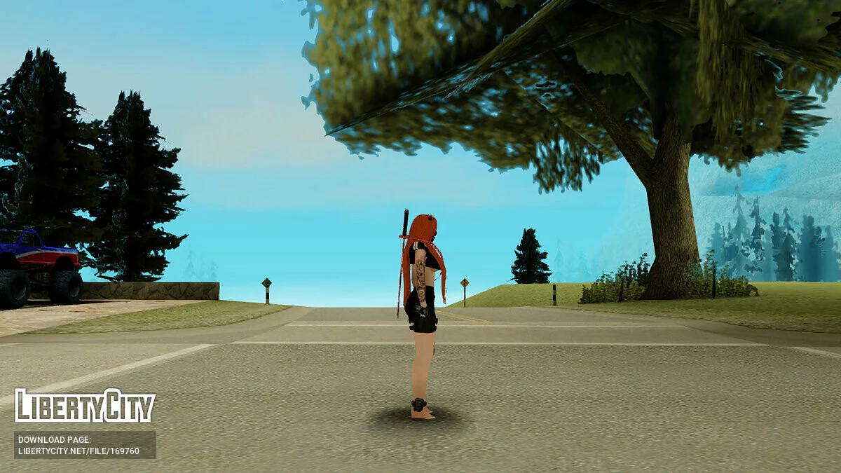Женский скин с рогами / GTA San Andreas