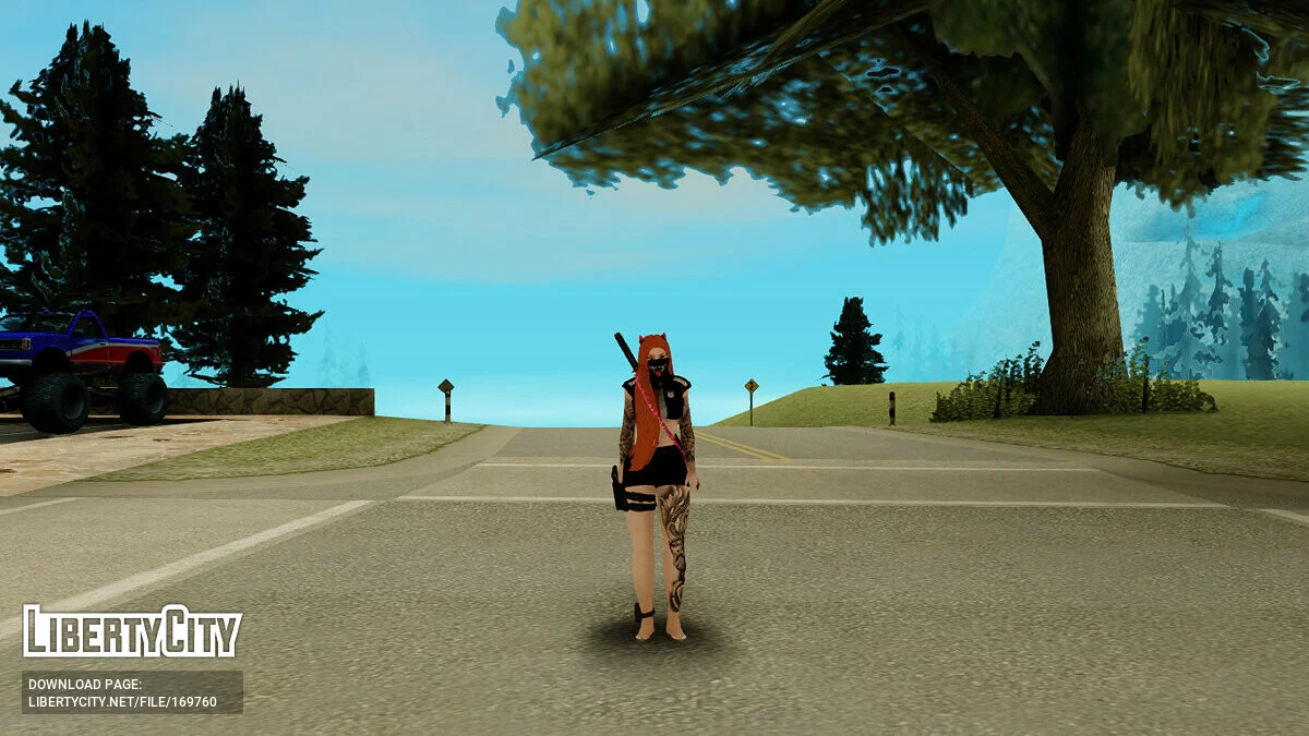 Женский скин с рогами / GTA San Andreas