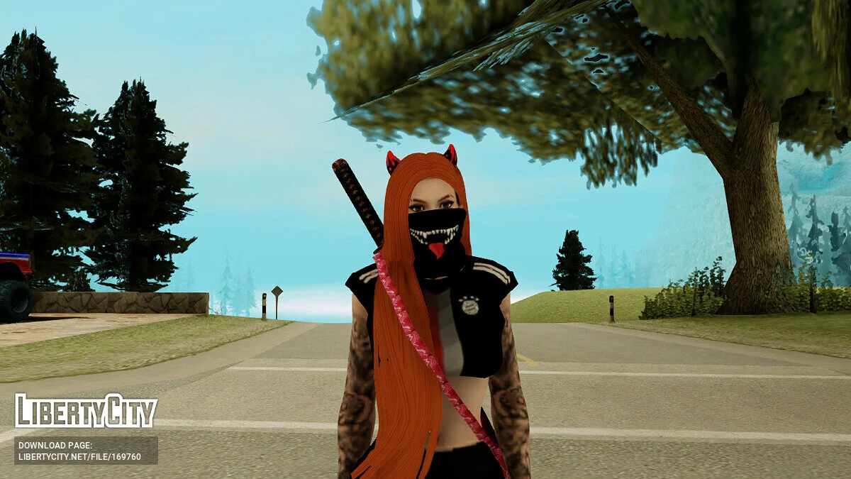 Женский скин с рогами / GTA San Andreas