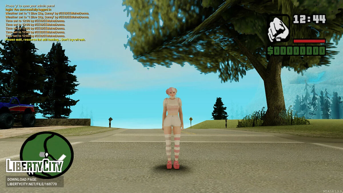 Симпатичный женский скин / GTA San Andreas