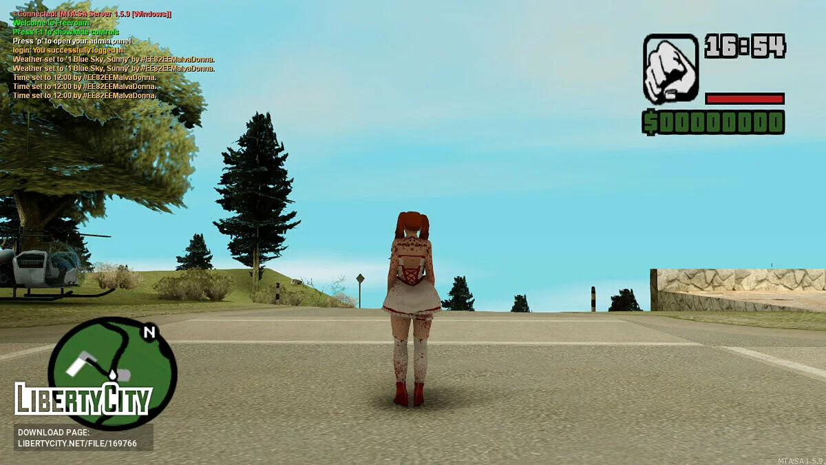 Модель девушки в стиле «Оно» / GTA San Andreas