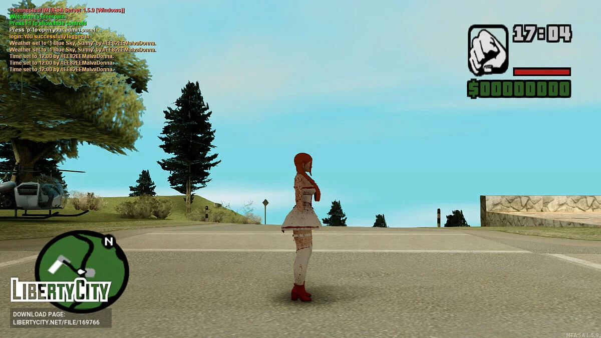 Модель девушки в стиле «Оно» / GTA San Andreas