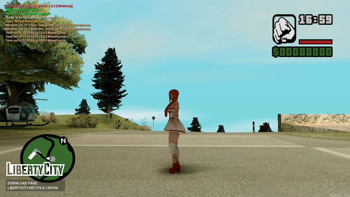 Модель девушки в стиле «Оно» / GTA San Andreas