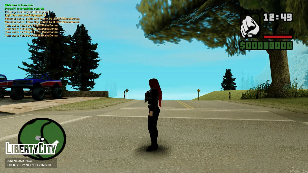 Девушка в полицейской униформе / GTA San Andreas