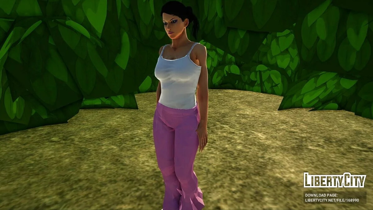 Зафина в пижаме из Tekken 7 / GTA San Andreas