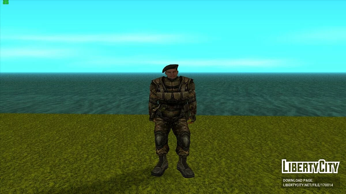 Дегтярёв в бронекостюме «Берилл-5М» из S.T.A.L.K.E.R / GTA San Andreas