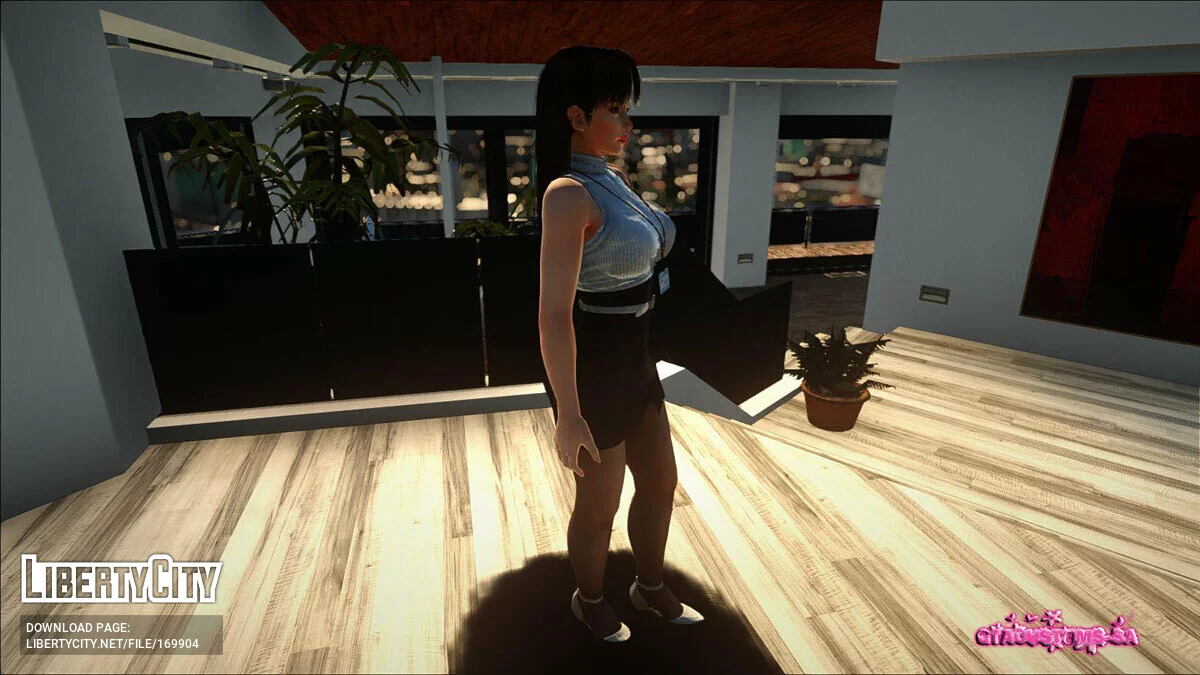 Лей-Фанг в офисной одежде / GTA San Andreas