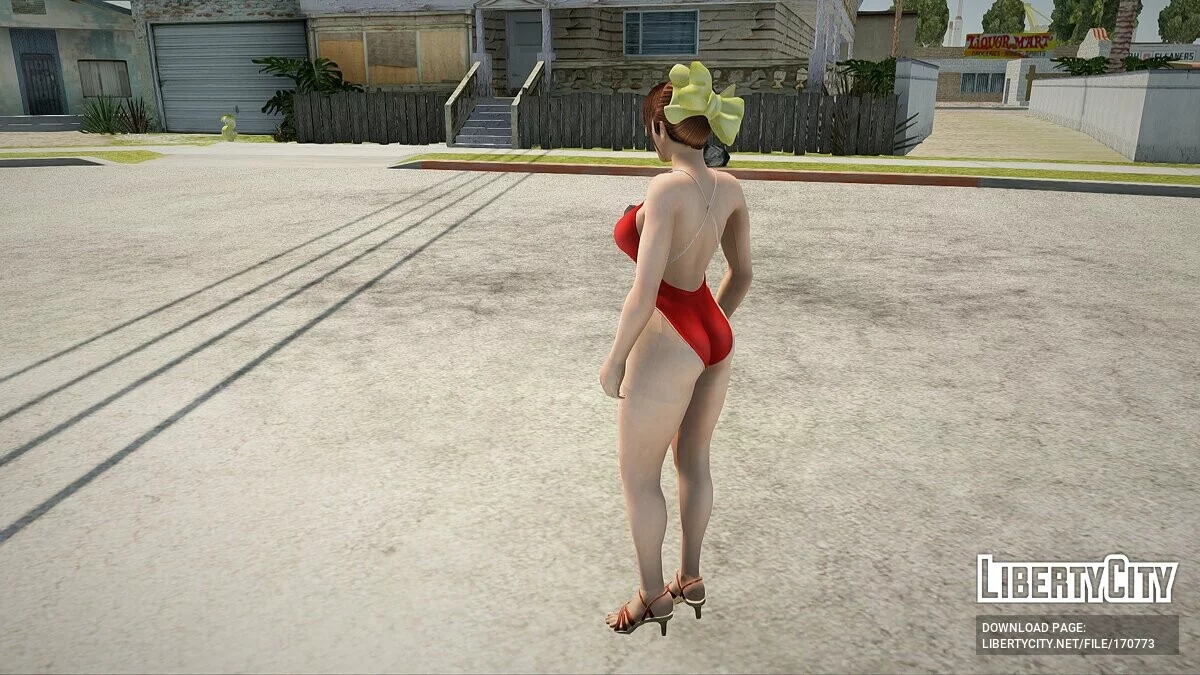 Мэй Ширануи в красном купальнике / GTA San Andreas